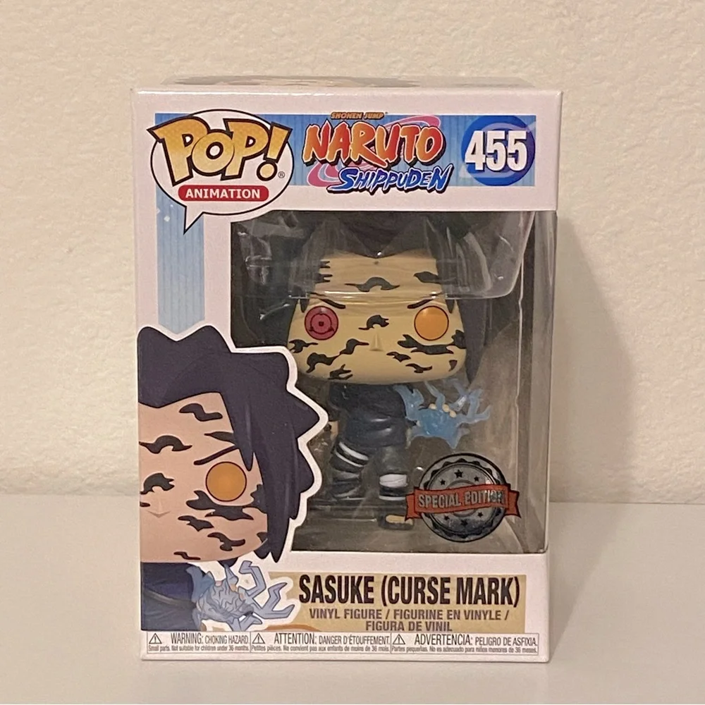 Special Edition Naruto Shippuden Sasuke (Curse Mark) Funko Pop! Figure [455] - Picture 2 of 8